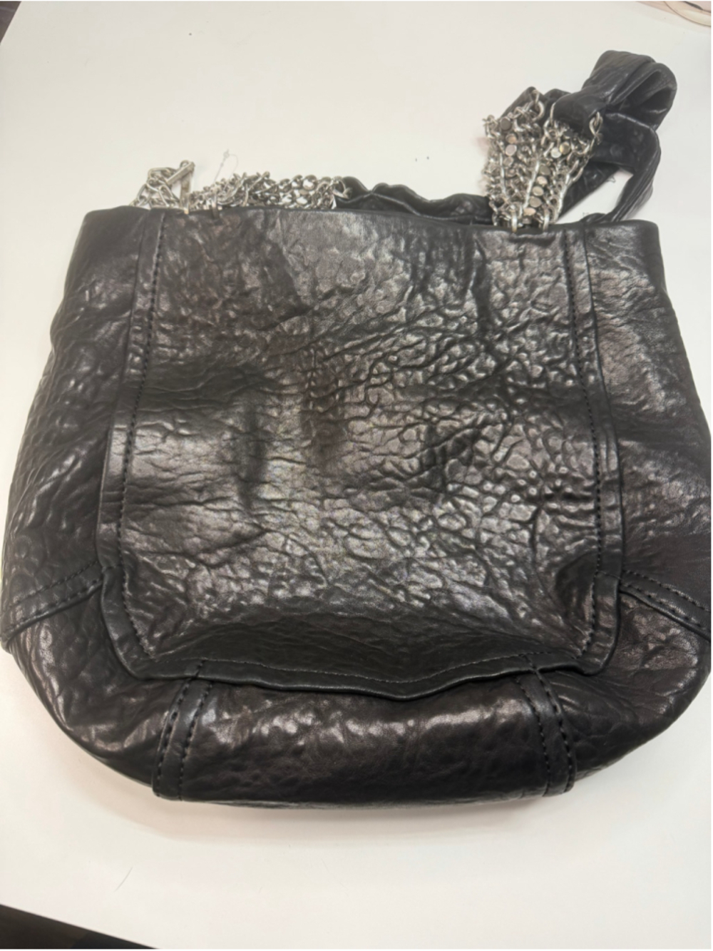 Women's Jimmy Choo Shoulder Bag One Size Black Silver - Picture 10 of 13